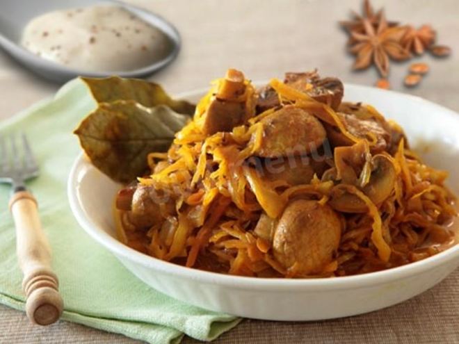 Рецепт тушеной квашеной капусты в духовке