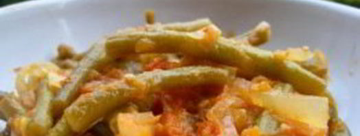 тушеная стручковая фасоль. Шаг 7