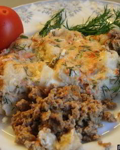 Тушеная цветная капуста с сыром