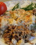 Тушеная цветная капуста с сыром