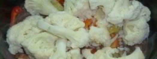 тушеные овощи с мясом в мультиварке. Шаг 3