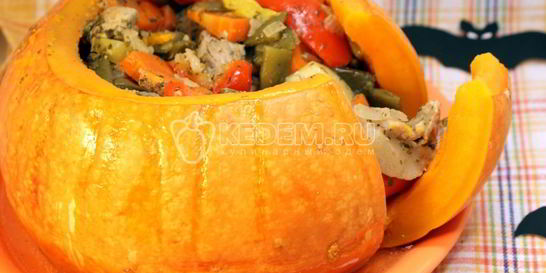 Тыква Фаршированная голова Джека