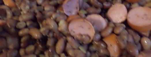 запеченная фасоль с беконом и сардельками. Шаг 4