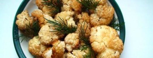 запеченная цветная капуста в лимонном соке с чесноком. Шаг 6