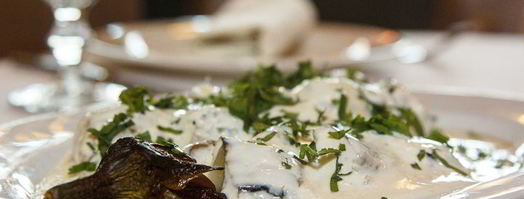 запеченный баклажан под соусом баже. Шаг 14