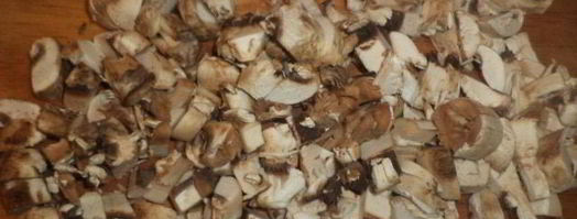 запеченный картофель с фетой, грибами и овощами. Шаг 2