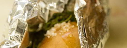 запеченный картофель со сметанным соусом. Шаг 2