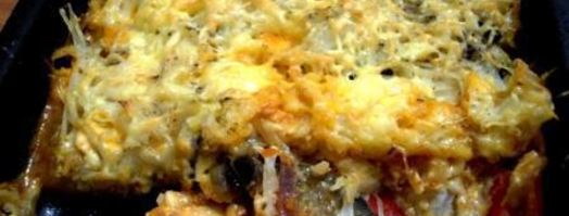 запеченные овощи под картофельно-сырной корочкой. Шаг 4