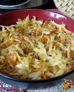 Жареная капуста в мультиварке