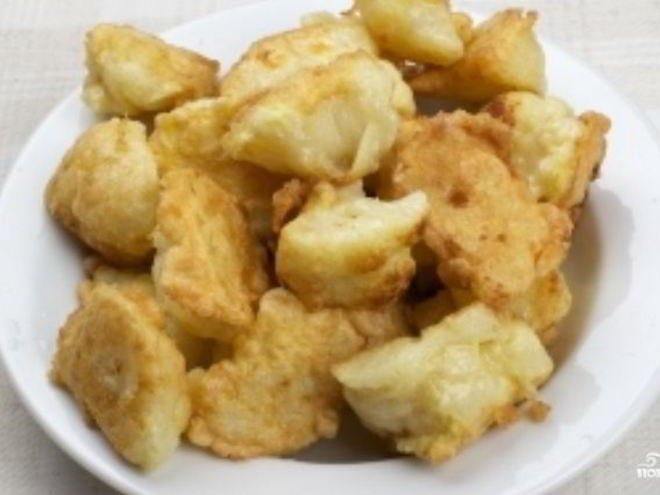 Рецепт жареной цветной капусты с яйцом