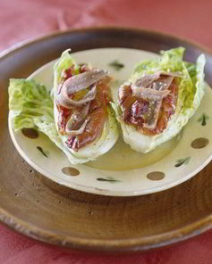 Жареные сладкие перцы с анчоусами и оливковым маслом