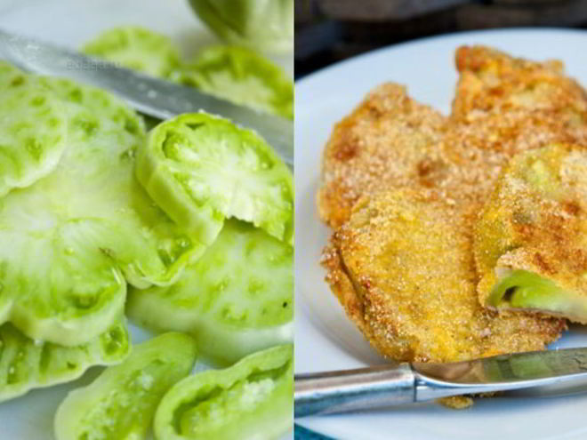 Рецепт жареных зеленых помидоров