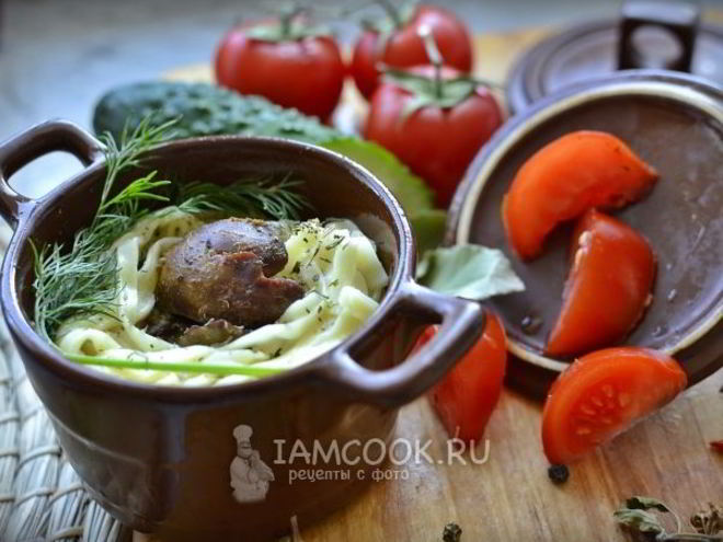 Рецепт barilla tagliatelle bolognesi с куриной печенью