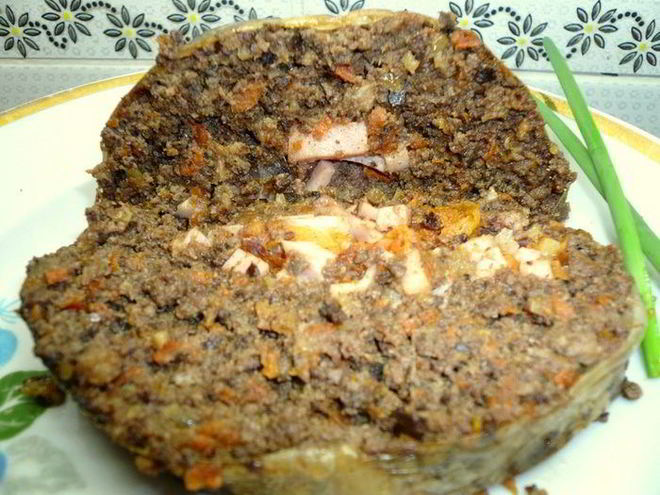 Рецепт фаршированного печеночного рулета