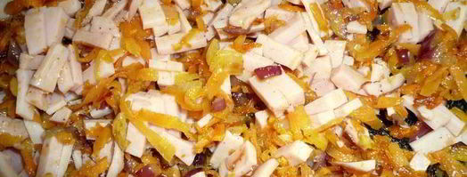 фаршированный печеночный рулет. Шаг 4