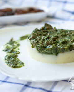 Говяжья печень со шпинатом и финиками