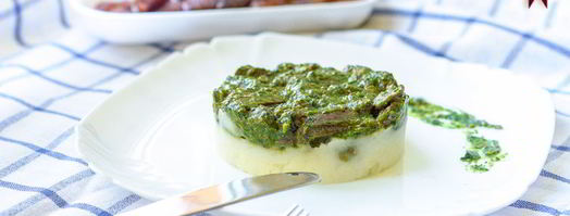 говяжья печень со шпинатом и финиками. Шаг 3