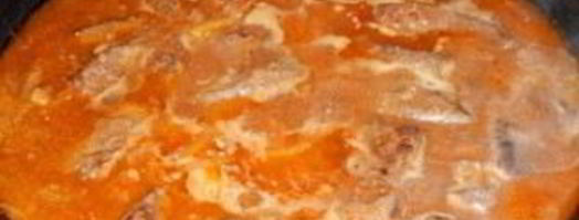 говяжья печень, тушенная с луком. Шаг 3