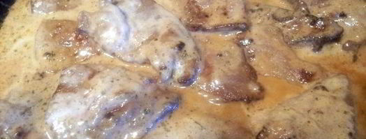 говяжья печень в сливочном соусе. Шаг 3