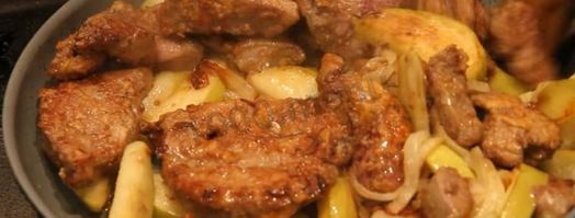 говяжья печень жареная с луком. Шаг 11