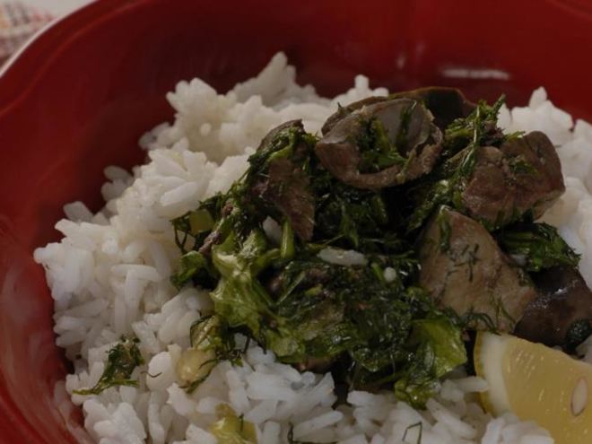 Рецепт говяжьей печенки в лимонном соусе