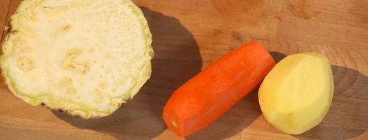 хрустящая говяжья печень с пряными персиками. Шаг 4