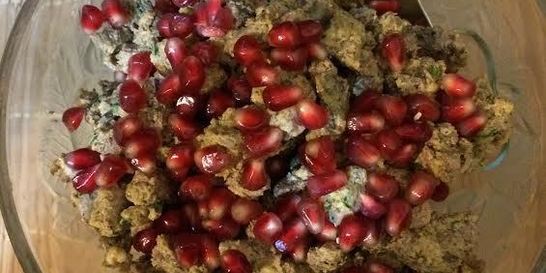 Кучмачи — печень и сердце курицы с орехами