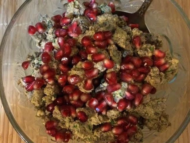 Рецепт кучмачей — печени и сердце курицы с орехами