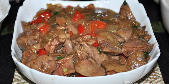 Куриная печень по-китайски