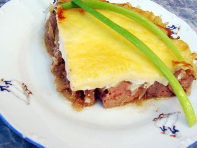 Рецепт куриной печени под сочной сырной корочкой