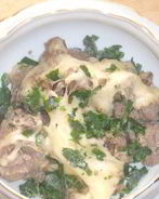 Куриная печень под сыром