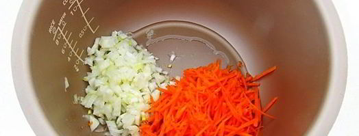 куриная печень с гречкой в мультиварке. Шаг 6