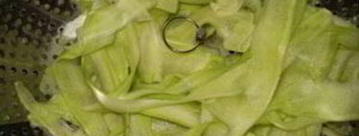 куриная печень с лимонно-медовым соусом и кабачковой лапшой. Шаг 6