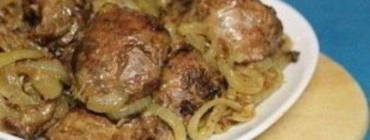 куриная печень с луком. Шаг 4