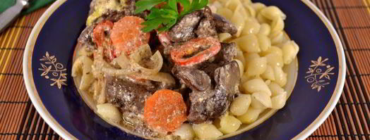 куриная печень с овощами в духовке. Шаг 7