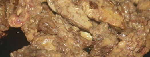 куриная печень с овощами в сметанном соусе. Шаг 5