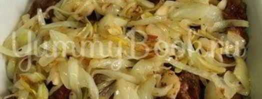 куриная печень с яблоками. Шаг 5