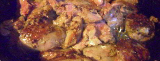 куриная печень со специями. Шаг 3