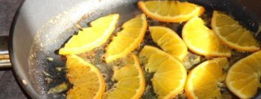 куриная печень тушеная по-итальянски с апельсином. Шаг 5