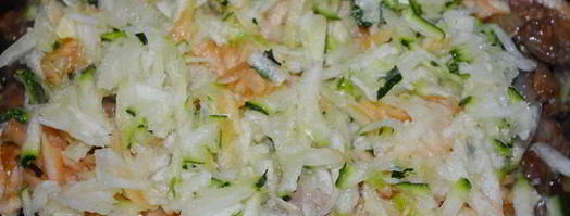 куриная печень в кабачково-яблочном соусе. Шаг 6