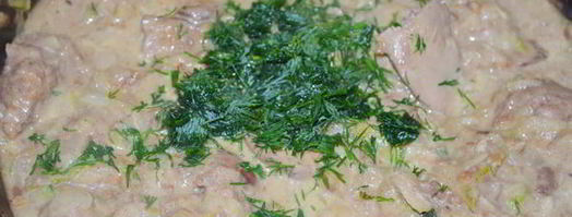 куриная печень в кабачково-яблочном соусе. Шаг 8