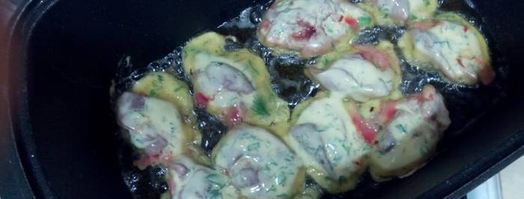 куриная печень в кляре. Шаг 2