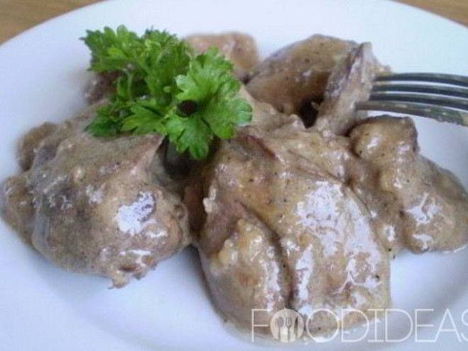 Рецепт куриной печени в сметане в мультиварке