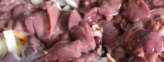 куриная печень в сметанном соусе. Шаг 2