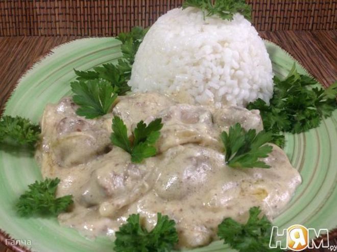 Рецепт куриной печени в соусе морней