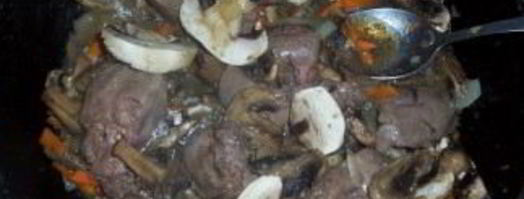 куриная печень в соусе. Шаг 3