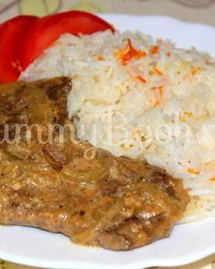 Нежная печень в сметане