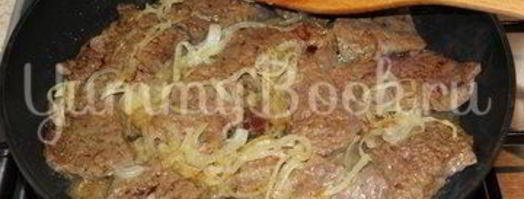 нежная печень в сметане. Шаг 6