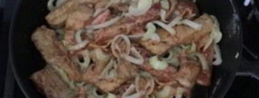 печень баранья в сметане. Шаг 4