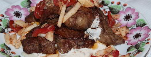 печень фламбированная. Шаг 9